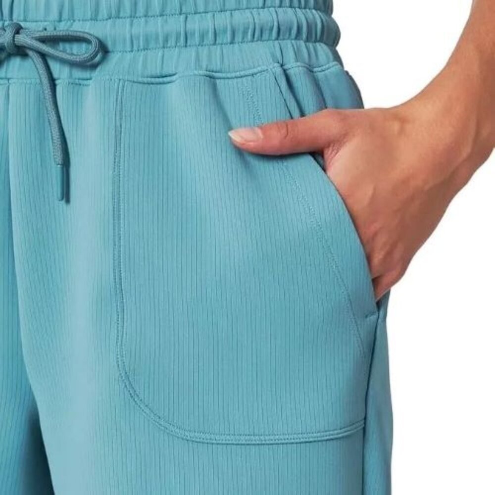Mondetta-Women’s Blue Scuba Short Ribbed Active Short Size L NEW WITH TAGS. - Picture 2 of 16
